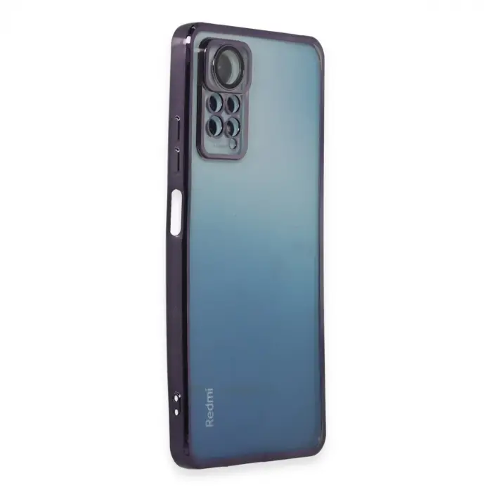 Xiaomi Redmi Note 11 Pro Kılıf Razer Lensli Silikon - Mor