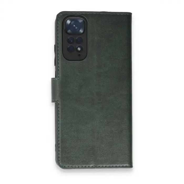 Xiaomi Redmi Note 11 Pro Kılıf Trend S Plus Kapaklı Kılıf - Yeşil