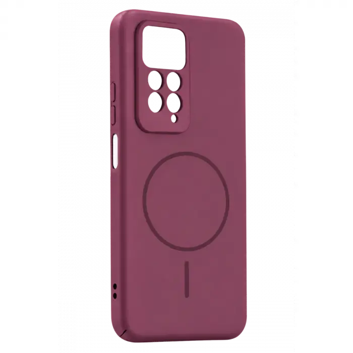 Xiaomi Redmi Note 11 Pro Mika Pc Magsafe Kapak - Bordo