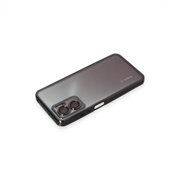 Xiaomi Redmi Note 11e Kılıf Razer Lensli Silikon - Siyah