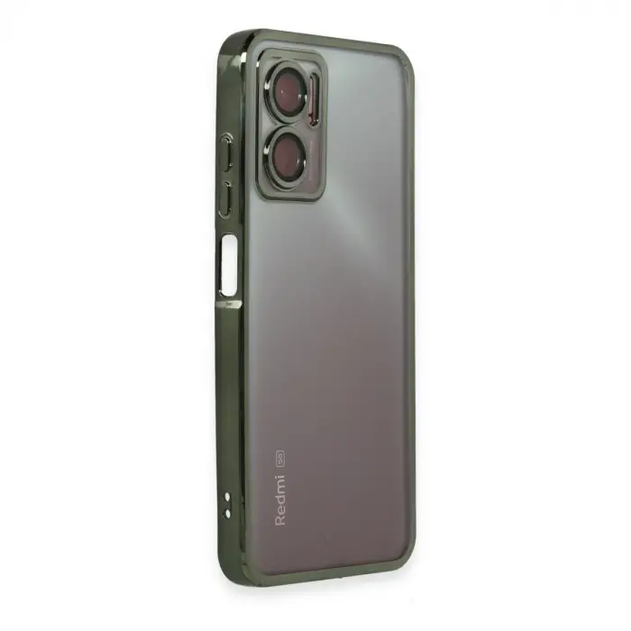 Xiaomi Redmi Note 11e Kılıf Razer Lensli Silikon - Yeşil