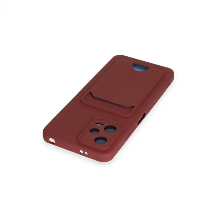 Xiaomi Redmi Note 12 4g Kılıf Kelvin Kartvizitli Silikon - Bordo