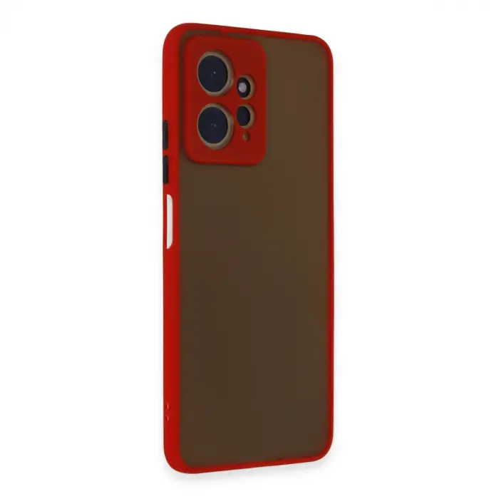 Xiaomi Redmi Note 12 4g Kılıf Montreal Silikon Kapak - Kırmızı