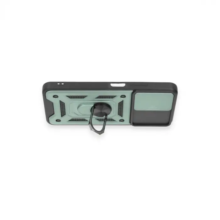 Xiaomi Redmi Note 12 4g Kılıf Pars Lens Yüzüklü Silikon - Yeşil