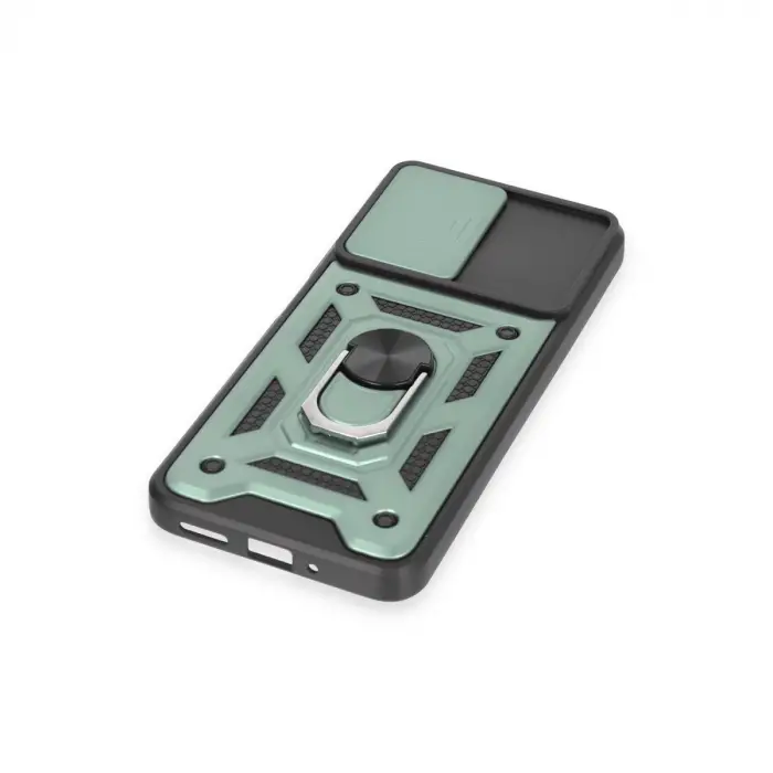 Xiaomi Redmi Note 12 4g Kılıf Pars Lens Yüzüklü Silikon - Yeşil