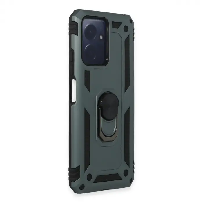 Xiaomi Redmi Note 12 4g Kılıf Sofya Yüzüklü Silikon Kapak - Yeşil