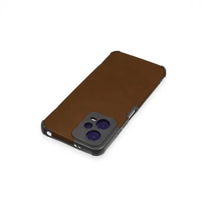 Xiaomi Redmi Note 12 5g Kılıf Loop Deri Silikon - Kahverengi