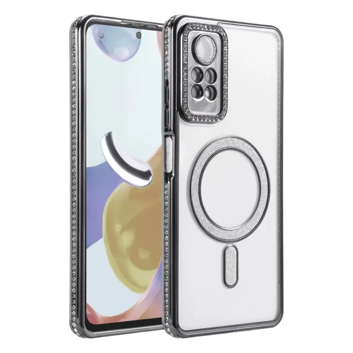 Xiaomi Redmi Note 12 Pro 4g Joke Simli Magneticsafe Kılıf - Siyah
