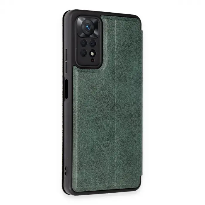 Xiaomi Redmi Note 12 Pro 4g Kılıf Flip Cover - Koyu Yeşil