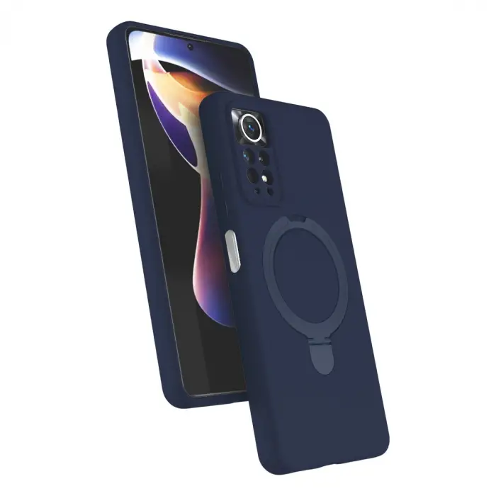 Xiaomi Redmi Note 12 Pro 4G Regal Magsafe Standlı Kapak - Lacivert