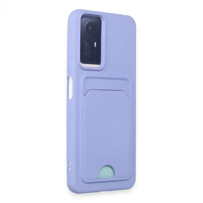 Xiaomi Redmi Note 12s Kılıf Kelvin Kartvizitli Silikon - Lila