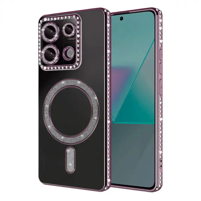 Xiaomi Redmi Note 13 Pro 4g Joke Simli Magneticsafe Kılıf - Pembe