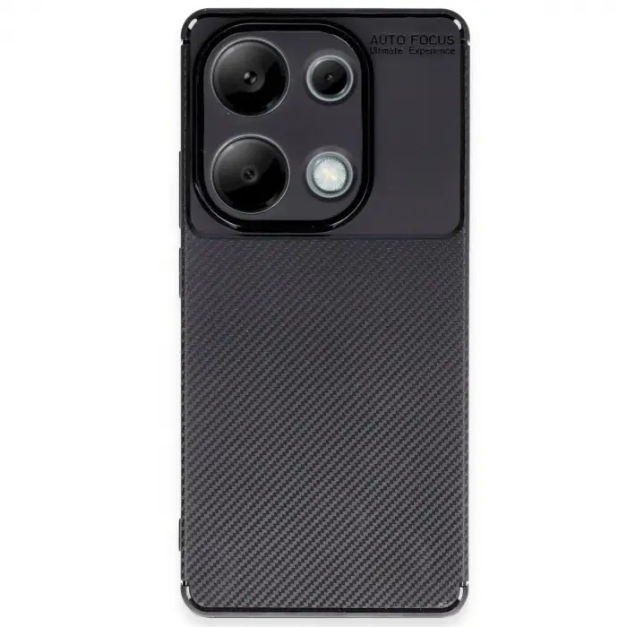 Xiaomi Redmi Note 13 Pro 4g Kılıf Auto Focus Karbon Kapak - Siyah