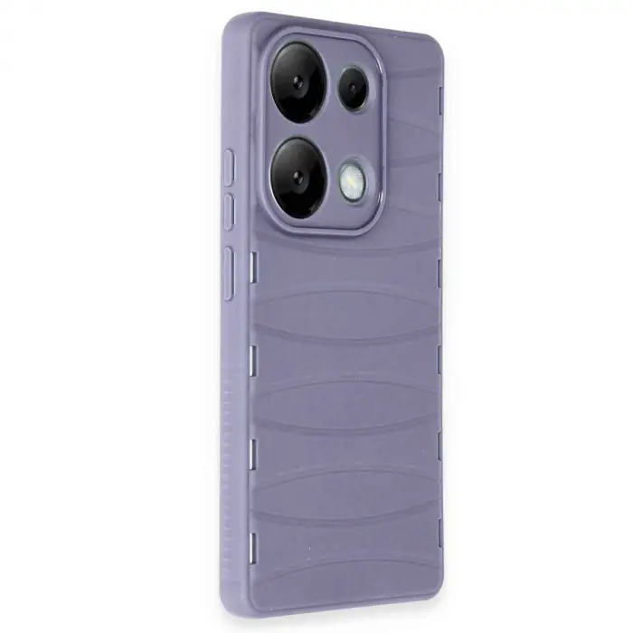 Xiaomi Redmi Note 13 Pro 4g Kılıf Bibercas Silikon Kapak - Lila