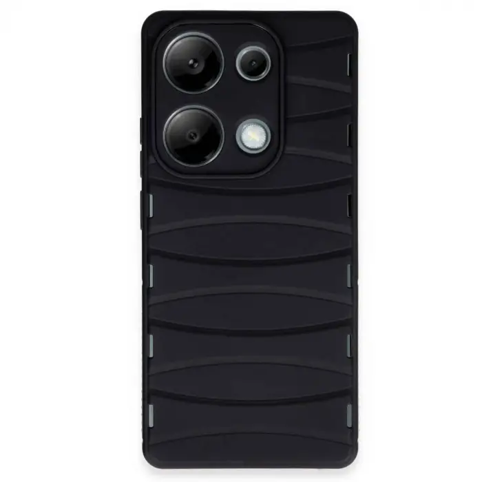 Xiaomi Redmi Note 13 Pro 4g Kılıf Bibercas Silikon Kapak - Siyah