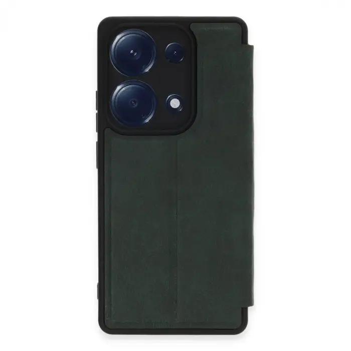 Xiaomi Redmi Note 13 Pro 4g Kılıf Flip Cover - Koyu Yeşil