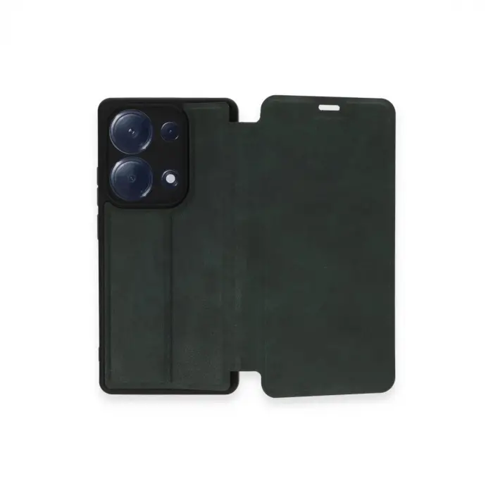 Xiaomi Redmi Note 13 Pro 4g Kılıf Flip Cover - Koyu Yeşil