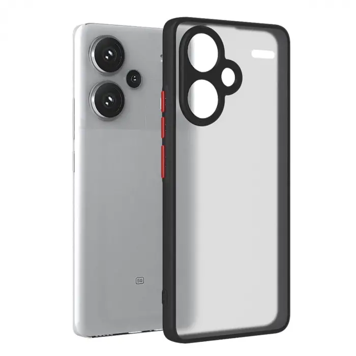 Xiaomi Redmi Note 13 Pro Plus Kılıf Montreal Silikon Kapak - Siyah