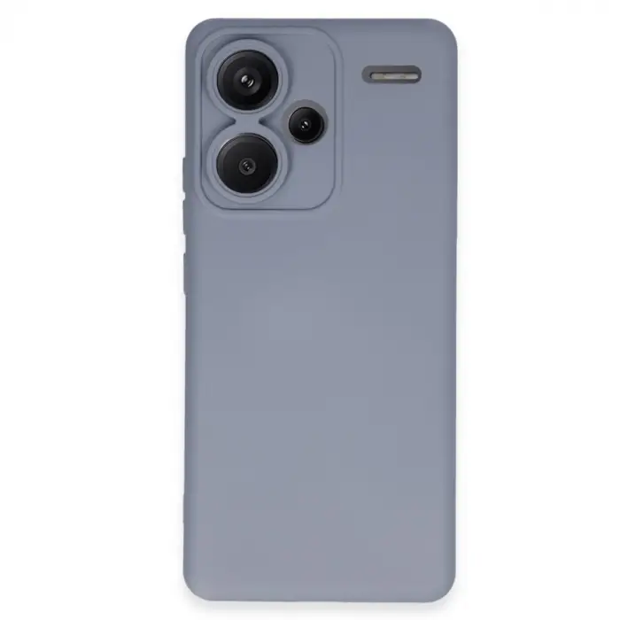Xiaomi Redmi Note 13 Pro Plus Kılıf Nano İçi Kadife Silikon - Gri