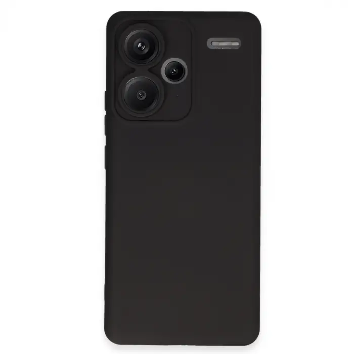 Xiaomi Redmi Note 13 Pro Plus Kılıf Nano İçi Kadife Silikon - Siyah