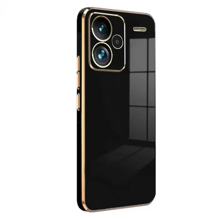 Xiaomi Redmi Note 13 Pro Plus Kılıf Volet Silikon - Siyah