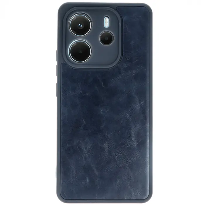 Xiaomi Redmi Note 14 4g Kılıf Aras Deri Kapak - Lacivert