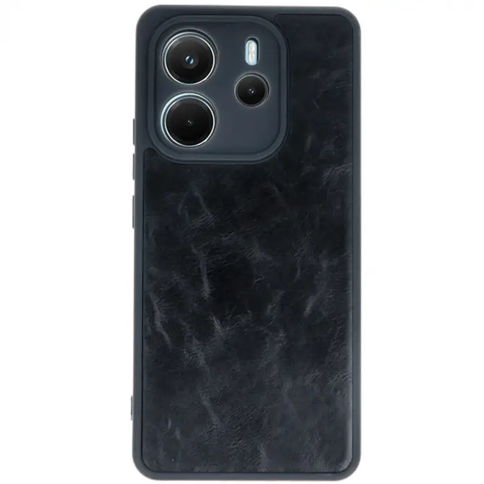 Xiaomi Redmi Note 14 4g Kılıf Aras Deri Kapak - Siyah