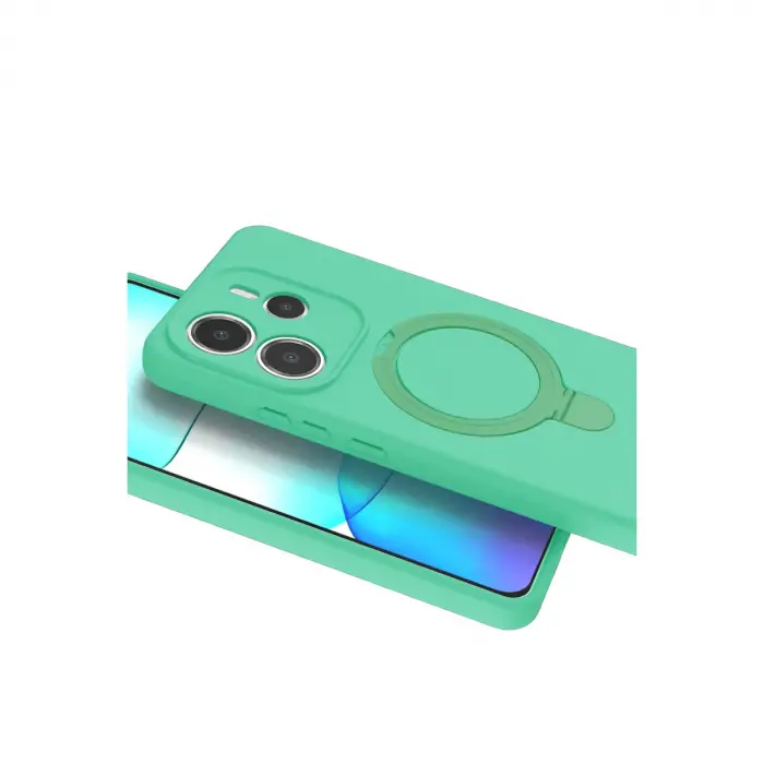 Xiaomi Redmi Note 14 4g Regal Magsafe Standlı Kapak - Yeşil