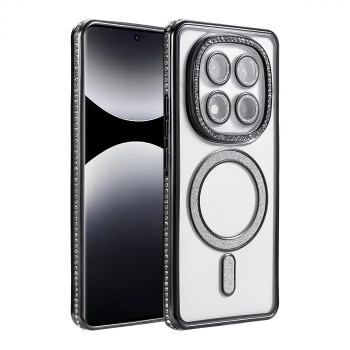 Xiaomi Redmi Note 14 Pro 4g Joke Simli Magneticsafe Kılıf - Siyah