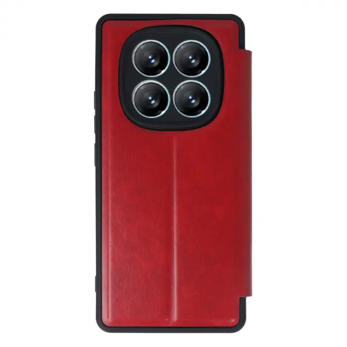 Xiaomi Redmi Note 14 Pro 4g Kılıf Flip Cover - Kırmızı