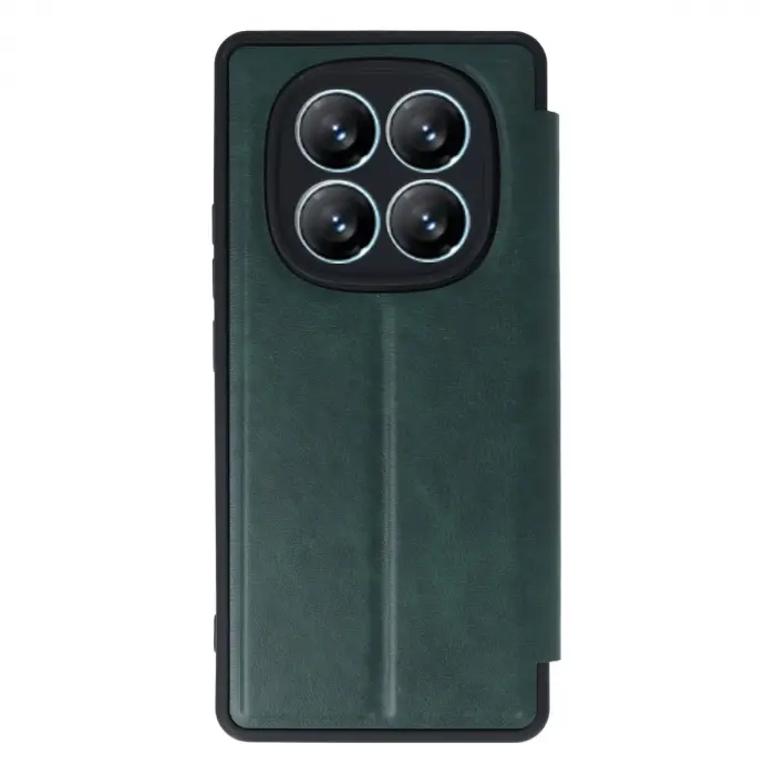 Xiaomi Redmi Note 14 Pro 4g Kılıf Flip Cover - Koyu Yeşil