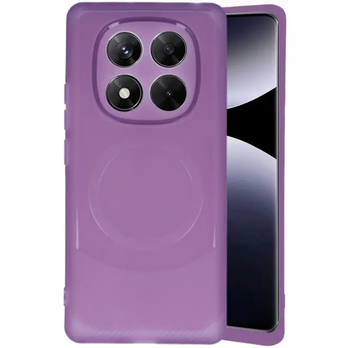 Xiaomi Redmi Note 14 Pro 4g Kılıf Maya Karbon Kapak - Mürdüm