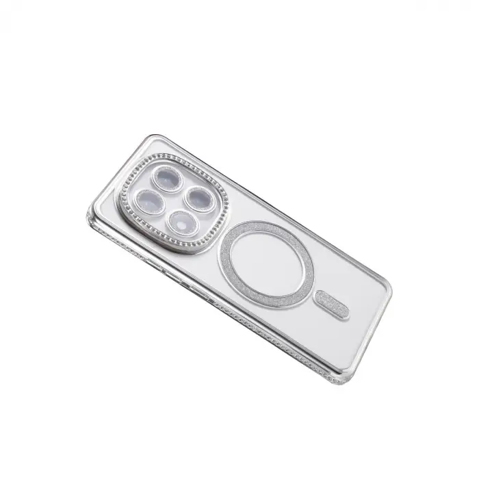 Xiaomi Redmi Note 14 Pro 5g Joke Simli Magneticsafe Kılıf - Gümüş