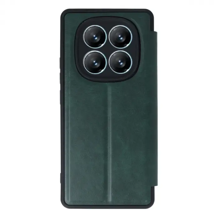 Xiaomi Redmi Note 14 Pro 5g Kılıf Flip Cover - Koyu Yeşil