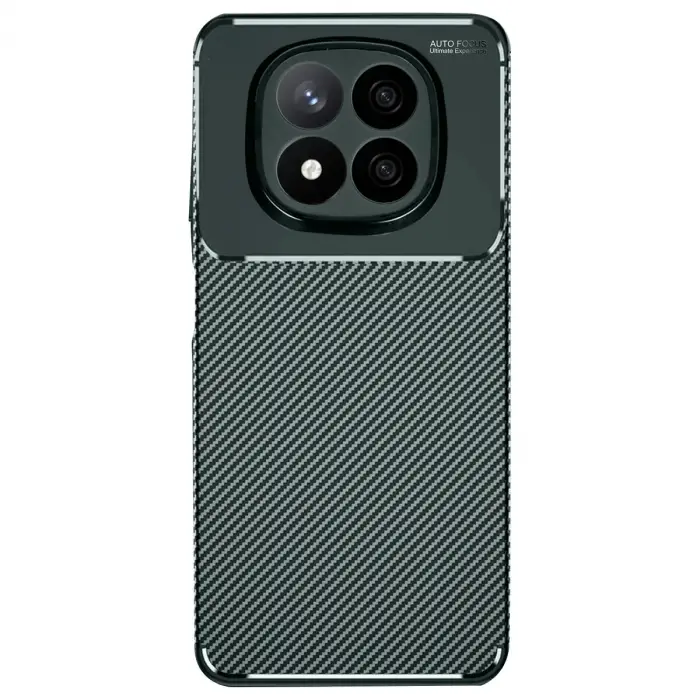 Xiaomi Redmi Note 14 Pro Plus Kılıf Auto Focus Karbon Kapak - Koyu Yeşil