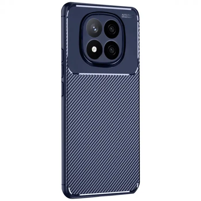Xiaomi Redmi Note 14 Pro Plus Kılıf Auto Focus Karbon Kapak - Lacivert