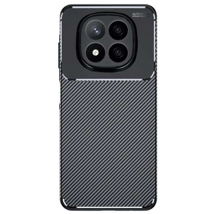 Xiaomi Redmi Note 14 Pro Plus Kılıf Auto Focus Karbon Kapak - Siyah