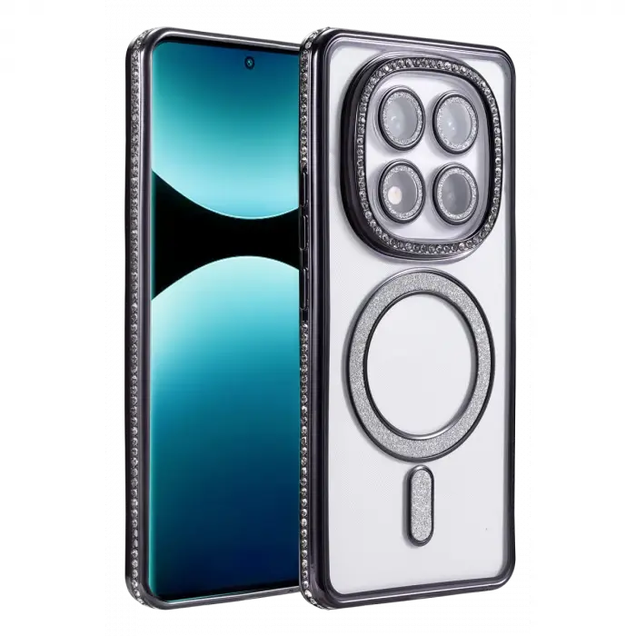 Xiaomi Redmi Note 15 4g Joke Simli Magneticsafe Kılıf - Siyah