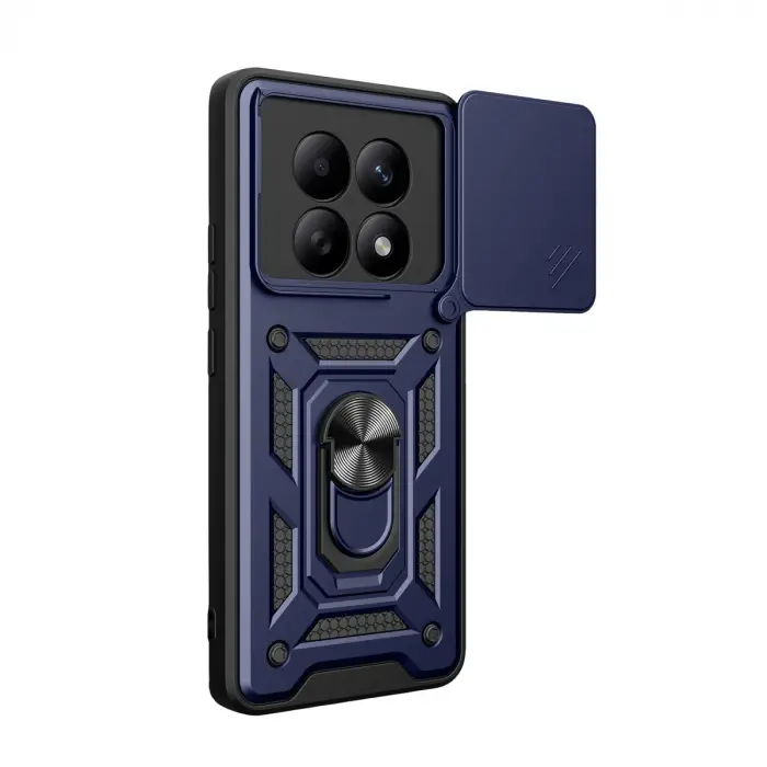 Xiaomi Redmi Note 15 4g Pars Lens Yüzüklü Silikon - Lacivert