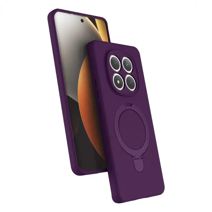 Xiaomi Redmi Note 15 4g Regal Magsafe Standlı Kapak - Derin Mor