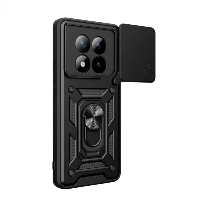 Xiaomi Redmi Note 15 Pro 4g Pars Lens Yüzüklü Silikon - Siyah