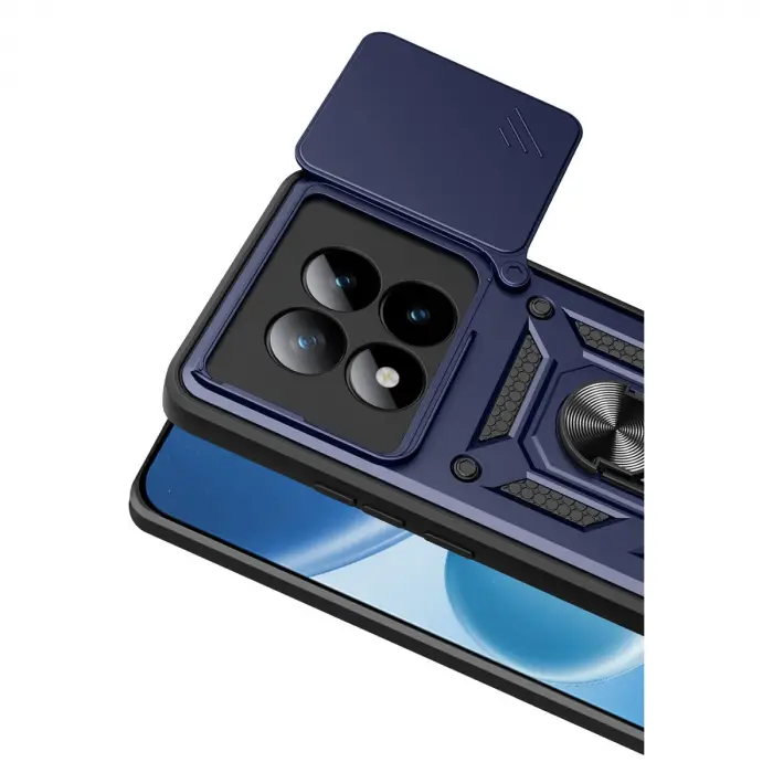 Xiaomi Redmi Note 15 Pro 5g Pars Lens Yüzüklü Silikon - Lacivert