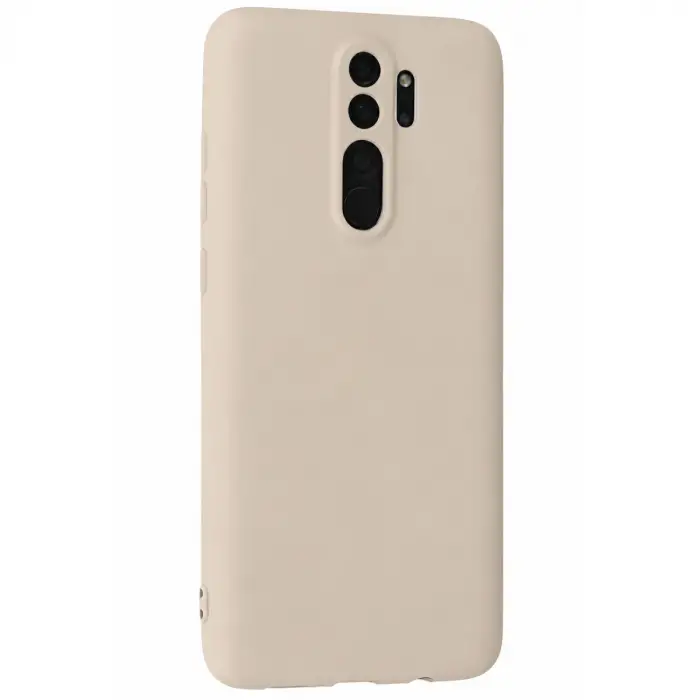 Xiaomi Redmi Note 8 Pro Kılıf First Silikon - Krem
