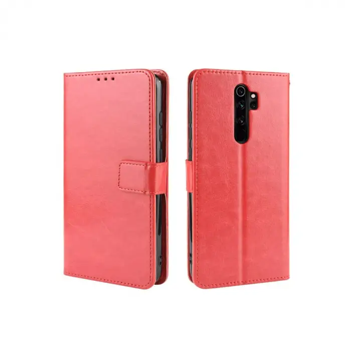 Xiaomi Redmi Note 8 Pro Kılıf Trend S Plus Kapaklı Kılıf - Kırmızı