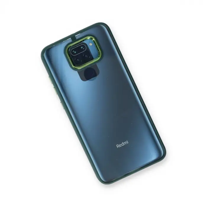 Xiaomi Redmi Note 9 Kılıf Dora Kapak - Haki Yeşil