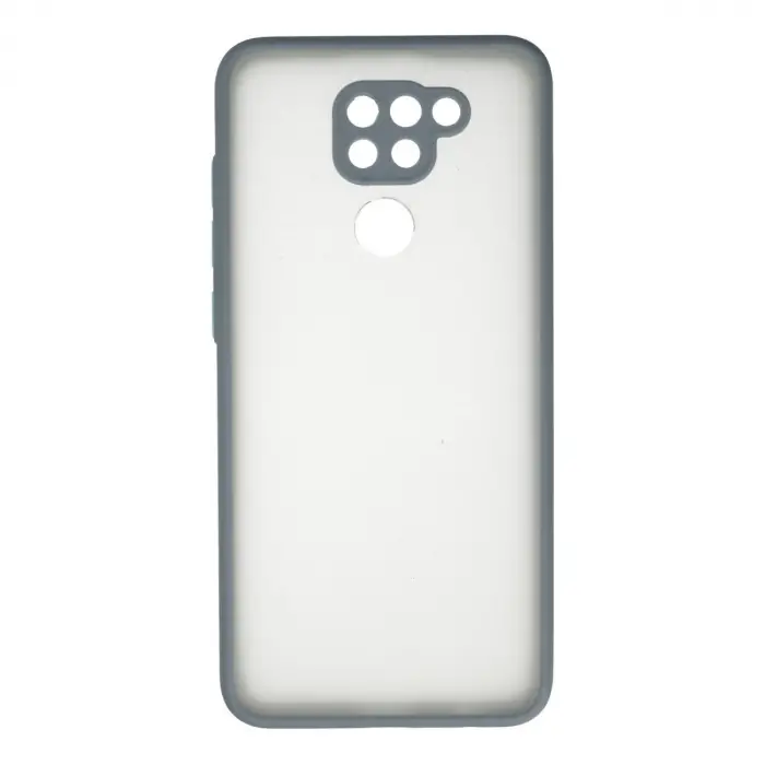 Xiaomi Redmi Note 9 Kılıf Montreal Silikon Kapak - Gri