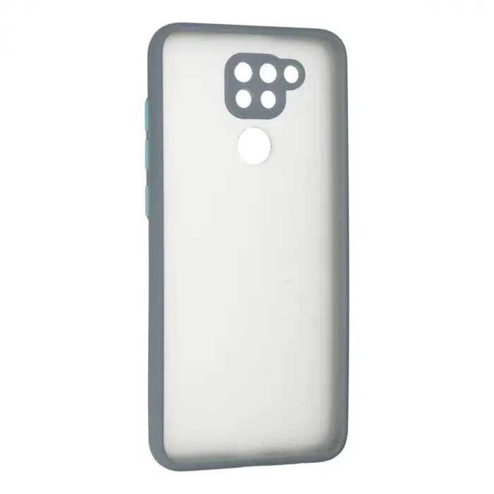 Xiaomi Redmi Note 9 Kılıf Montreal Silikon Kapak - Gri