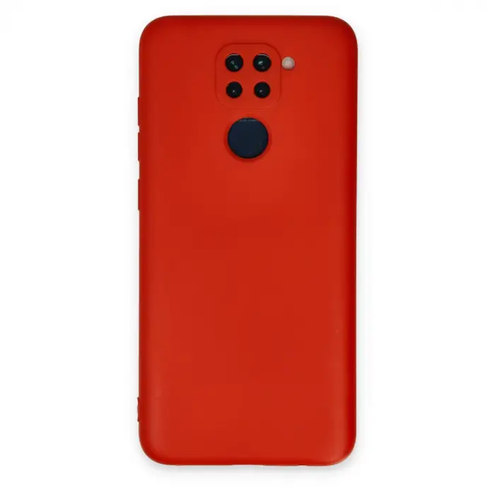 Xiaomi Redmi Note 9 Kılıf Nano İçi Kadife Silikon - Kırmızı