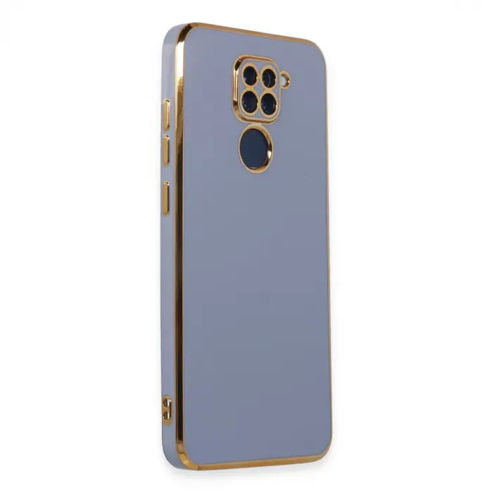 Xiaomi Redmi Note 9 Kılıf Volet Silikon - Mavi