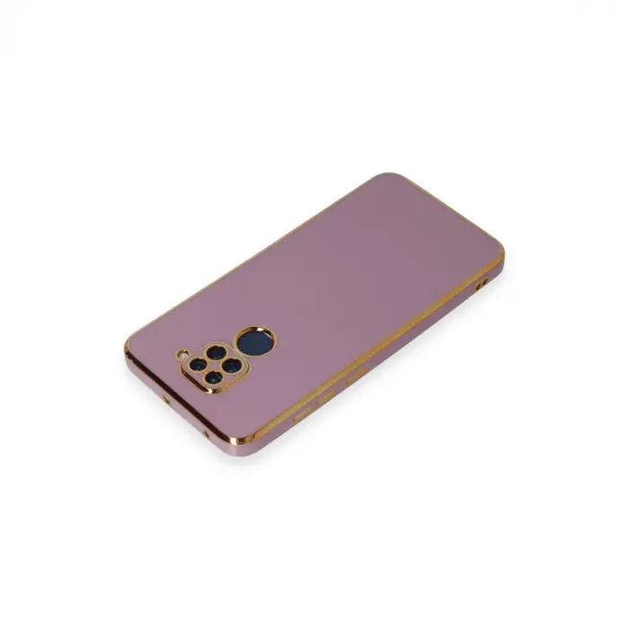 Xiaomi Redmi Note 9 Kılıf Volet Silikon - Mor